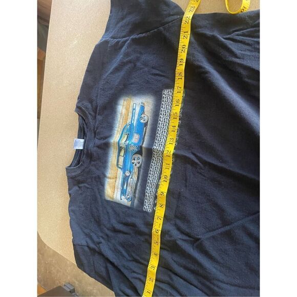 Gildan Mens Black American Hotrod Crew Neck Short Sleeve T-Shirt Size XL - Picture 7 of 15